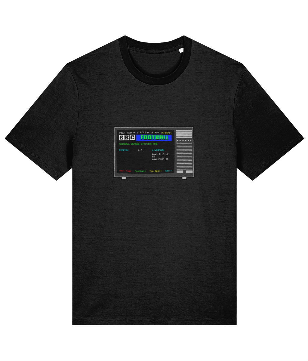 Football Teletext 'Everton v LIVERPOOL 1982' Unisex T-Shirt