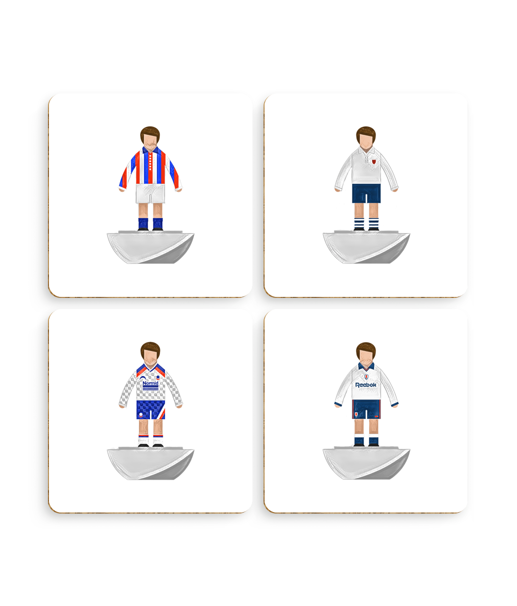 Football Kits 'Bolton Wanderers sketchbook' Coasters