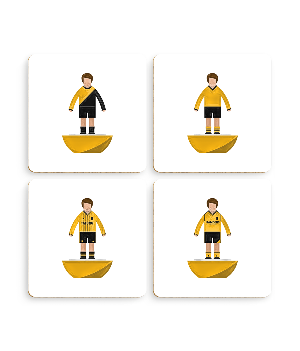 Football Kits 'Wolverhampton Wanderers sketchbook' Coasters