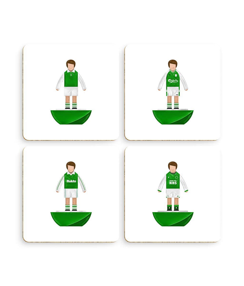 Football Kits 'Hibs sketchbook' Coasters