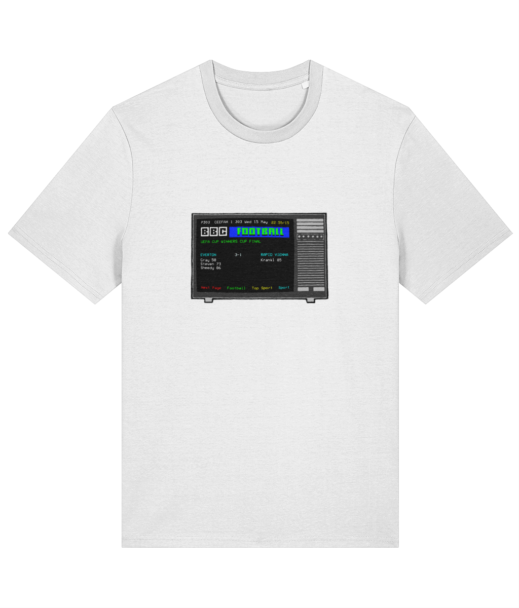 Football Teletext 'EVERTON v Rapid Vienna' Unisex T-Shirt