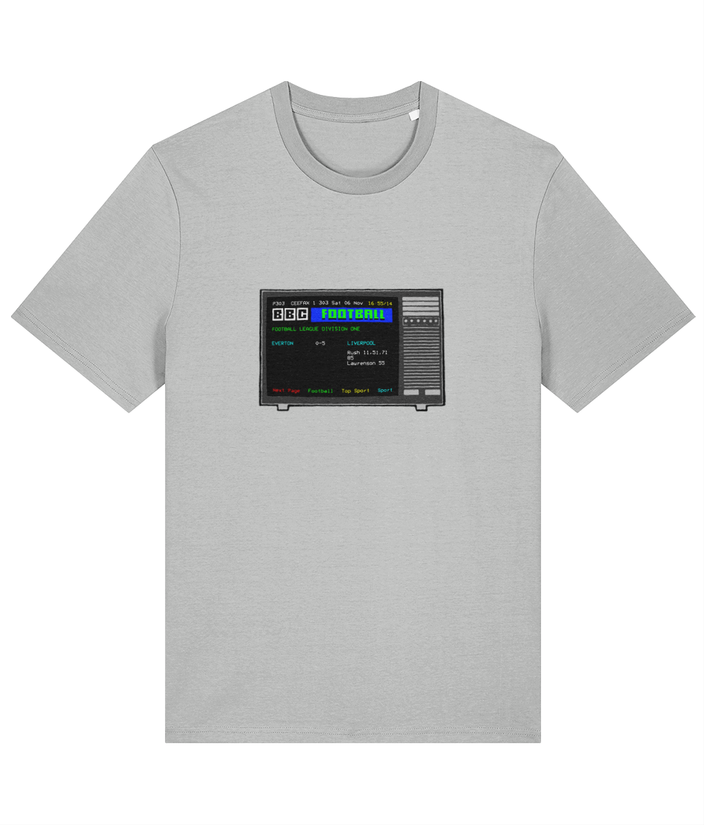 Football Teletext 'Everton v LIVERPOOL 1982' Unisex T-Shirt