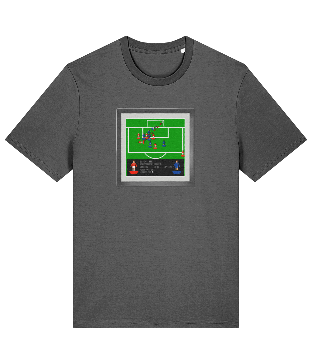 Football Iconic Moments 'Hughes - WALES v Spain 1985' Unisex T-Shirt