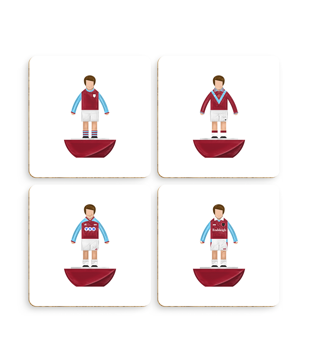 Football Kits 'Burnley sketchbook' Coasters