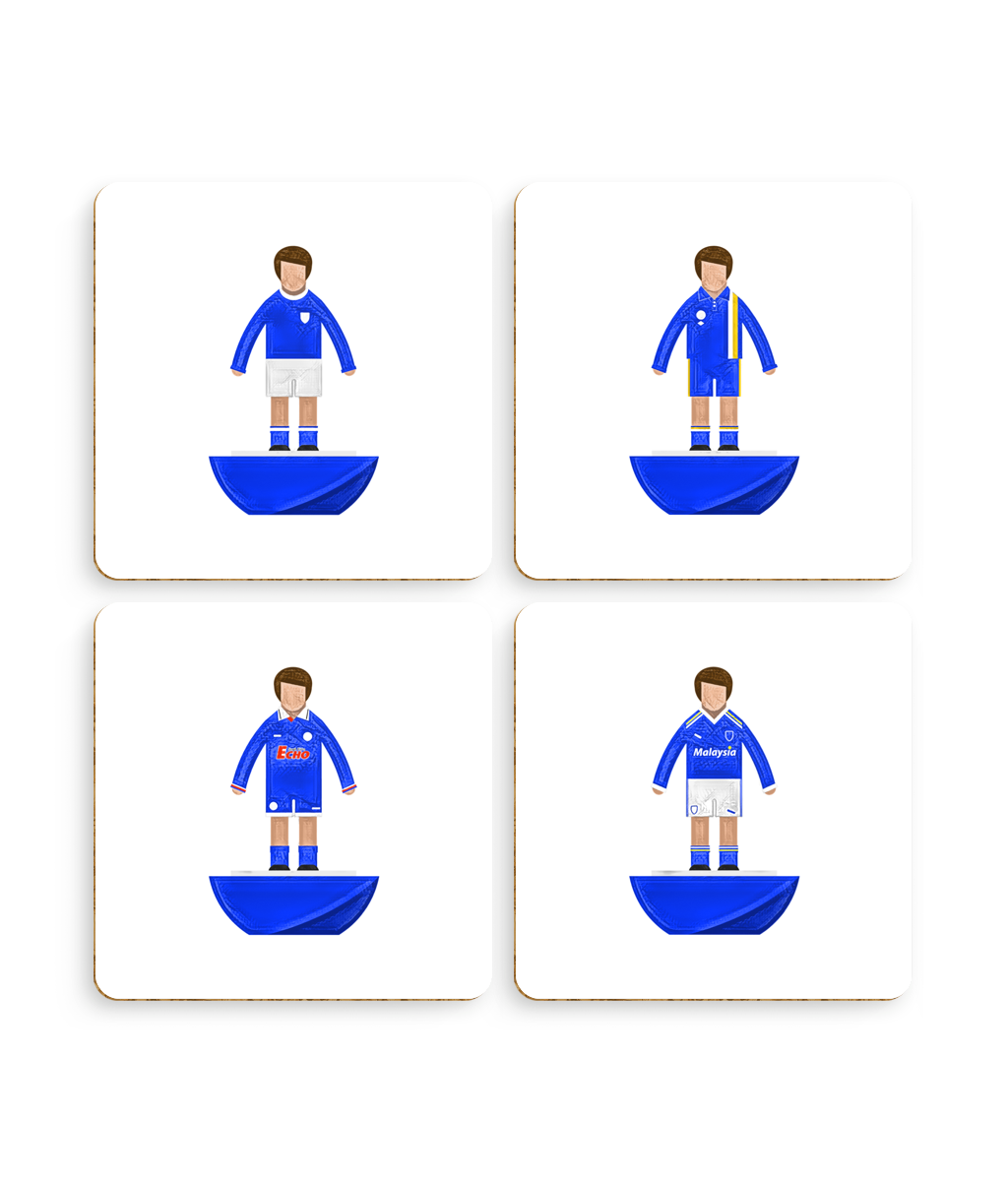 Football Kits 'Cardiff City sketchbook' Coasters