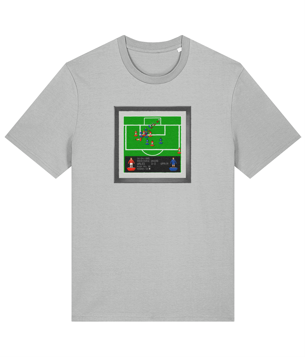 Football Iconic Moments 'Hughes - WALES v Spain 1985' Unisex T-Shirt