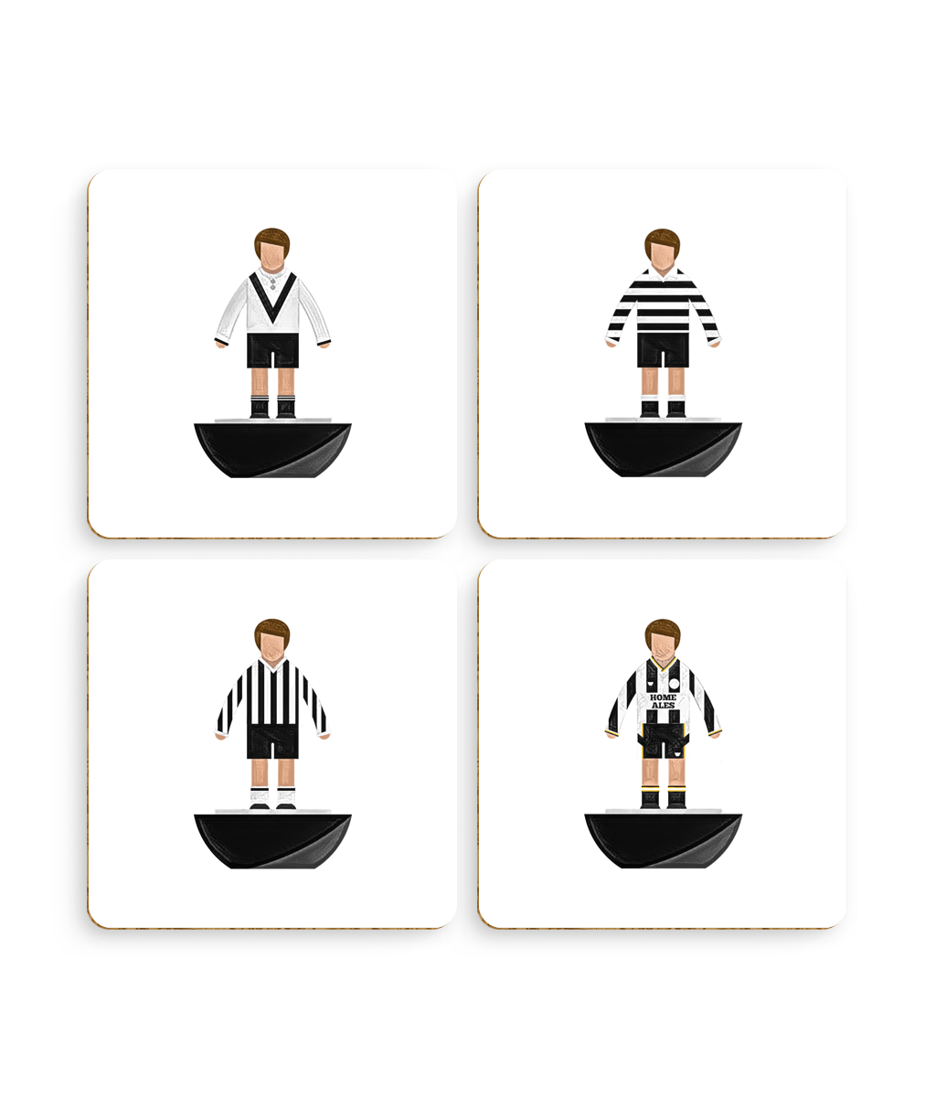 Football Kits 'Notts County sketchbook' Coasters