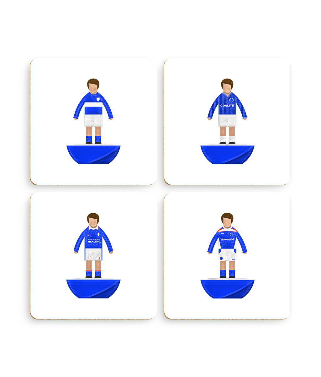 Football Kits 'Chesterfield sketchbook' Coasters