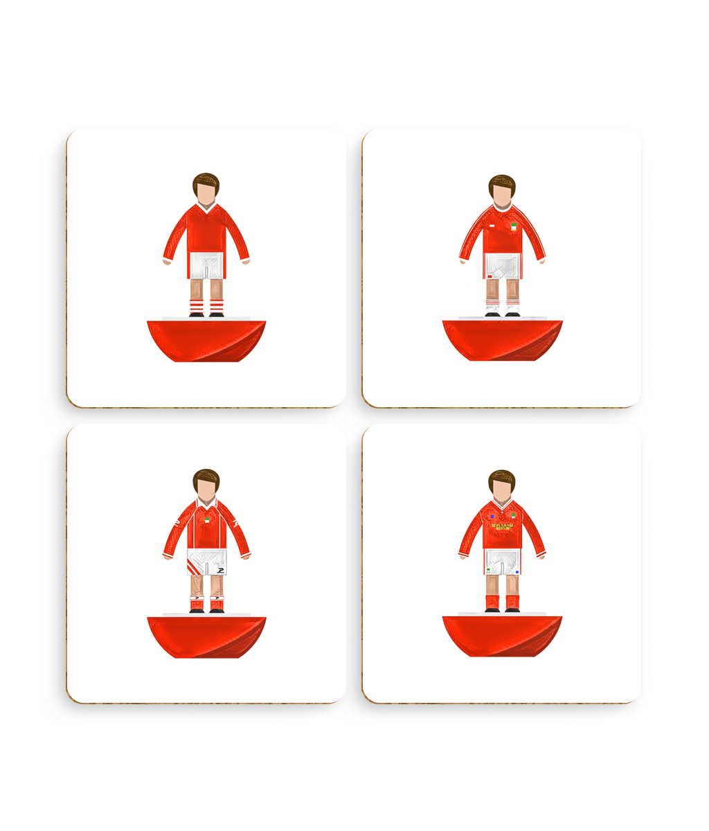 Football Kits 'Wrexham sketchbook' Coasters