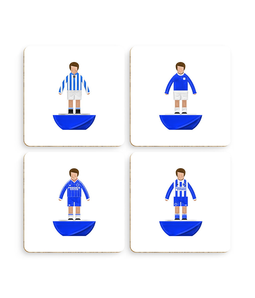 Football Kits 'Brighton & Hove Albion sketchbook' Coasters