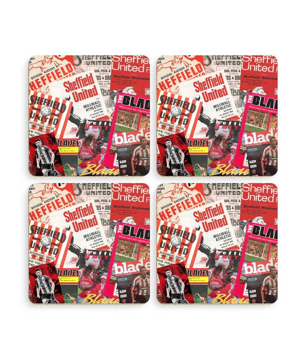 Football Programmes 'Sheffield United' Coasters