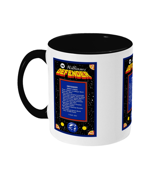 Gaming Arcade 'Defender instructions' Mug