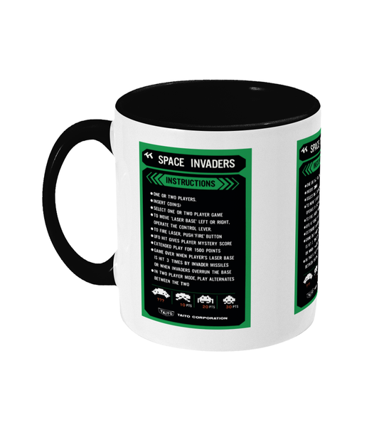 Gaming Arcade 'Space Invaders Instructions' Mug