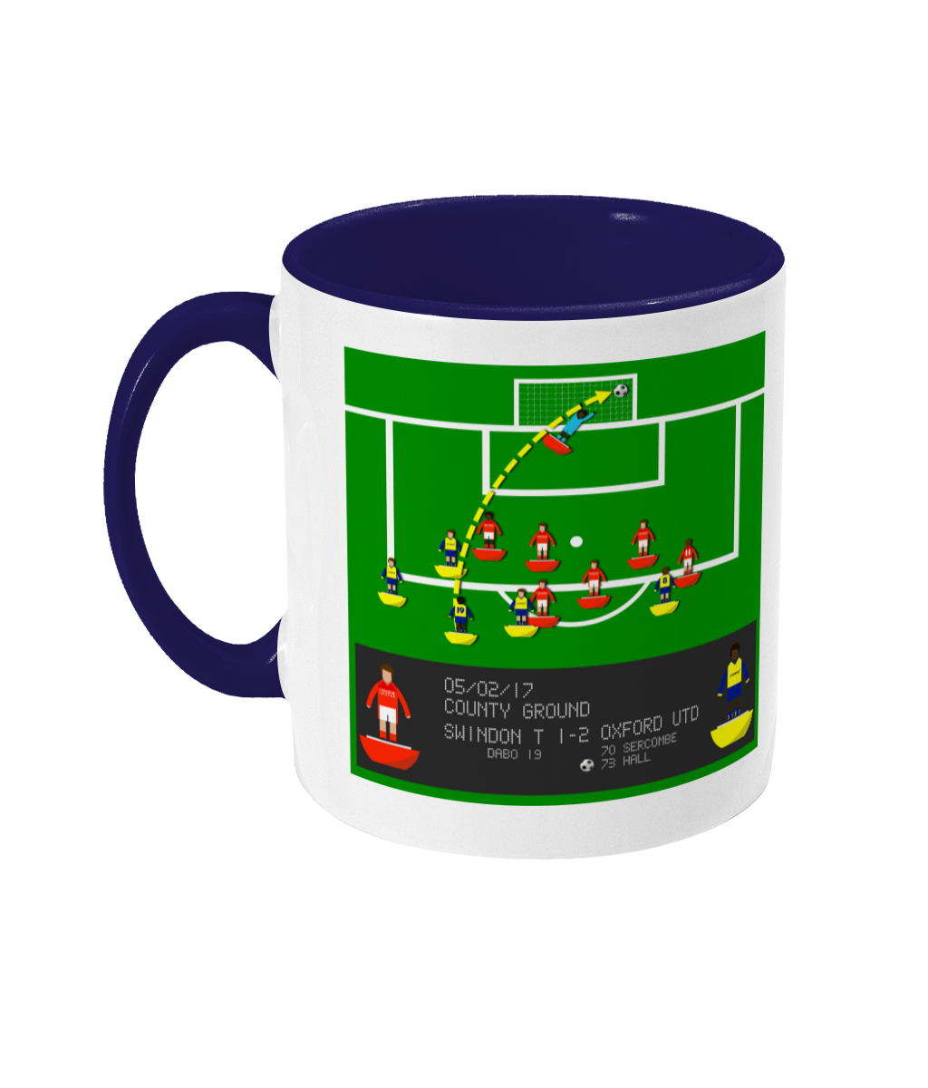 Football Iconic Moment 'Rob Hall OXFORD v Swindon' Mug